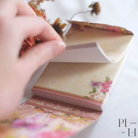 *ADD ON ITEM* adorable adorn notepad flowers - Picture 2 of 6